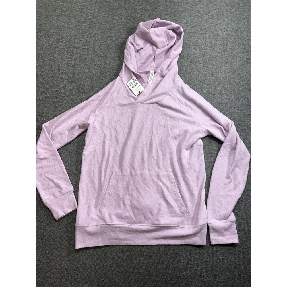 On Body women's size small purple hoodie soft touch lounge wear